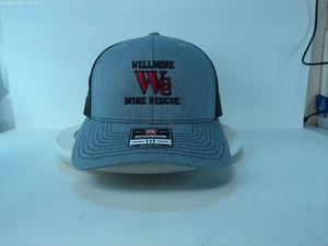 RICHARDSON Wellmore Mine Rescue Trucker Sombrero Gris Negro Malla Ajustable - Imagen 1 de 8