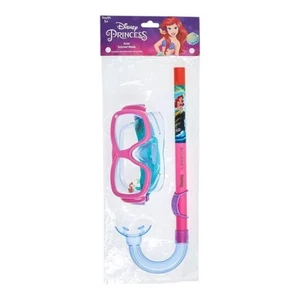 New Disney Princess Kids Goggles Mask and Snorkel Combo Set Ariel Little Mermaid - Picture 1 of 8