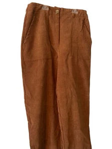 Cotton On Corduroy Pants Coulots Gauchos Rust High Waiste 4 Pocket Boho Vintage - Picture 1 of 6