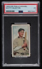 1909 Philadelphia Caramel E95 Matty McIntyre #8 PSA 1