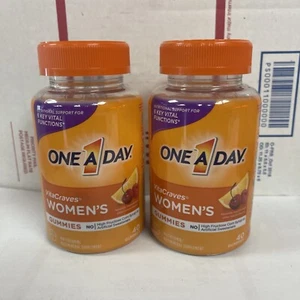 2 X Bottles One A Day Women's Gummy Multivitamin, for Women, 80 Total - Picture 1 of 1
