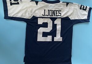 Julius Jones Reebok Men's Large Dallas Cowboys Replica Throwback Jersey #21