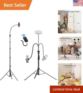 All-in-One Adjustable Tripod with Selfie Stick & Accessories - Travel Ready - Picture 1 of 10