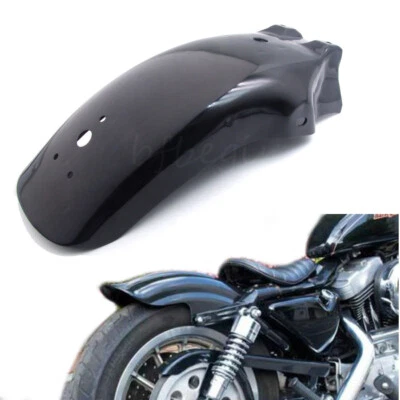 Motorcycle Rear Fender Mudguard Black For Yamaha Virago 250 V-Star 650 Honda US - Image 1 of 4