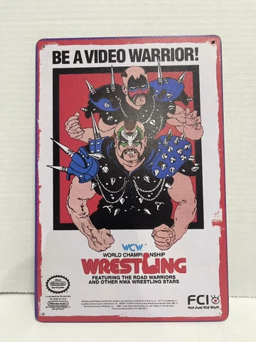 road warriors wcw Metal poster Nintendo Legion Of Doom Wwf Elite Hasbro Wwe Cover
