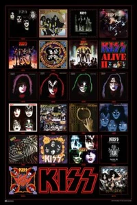 Kiss Poster Album Covers Records Vinyl Destroyer Heavy Metal Music Poster 24x36 - Picture 1 of 1