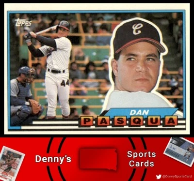 1989 Topps Big #44 Dan Pasqua Chicago White Sox Baseball Card - Image 1 of 2