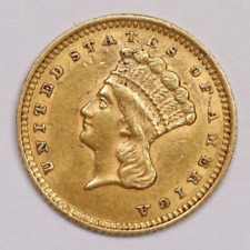 1861 G$1 Liberty Head Gold Dollar Scarce Civil War Pre-33 US Coin