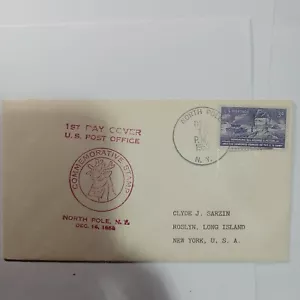 USA 1953 FDC North Pole New York - Picture 1 of 1