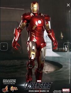 HOT TOYS IRON MAN MARK VII - THE AVENGERS - MMS 185 - SIDESHOW EXCLUSIVE *NISB*