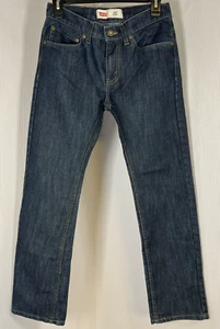 Levi's Blue Straight Jeans Unisex Kids Size 16 28x28 511 slim Fit t40 - Picture 1 of 6