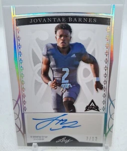 2022 Leaf Trinity Platinum Jovantae Barnes Autograph Auto #7/12 - Picture 1 of 3
