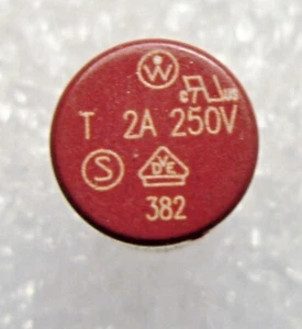 382-1200-0-41 WICKMANN/LITTELFUSE SUBMINIATURE SLOW BLOW  2A 250V 5-PC LOT  - Picture 1 of 1