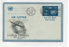 UNITED NATIONS: 1952 Illustrated Air Letter (C69126)