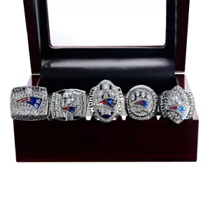 5pcs ring 2001 2003 2004 2014 2016 New England Patriots Ring Set size 11 - Picture 1 of 1