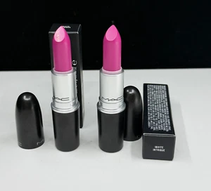 MAC Invite Intrigue Matte Lipstick LOT OF 2 0.1 oz New In Box SUMMER SALE - Picture 1 of 11