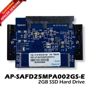 Apacer AP-SAFD25MPA002GS-E 2GB SSD 2.5 in MLC SATA Solid State Hard Drive 8PDM1 - Picture 1 of 8