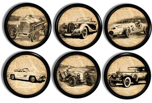 Vintage Car Cabinet Knobs Garage Cupboard Masculine Classic Auto Art Drawer Pull - Picture 1 of 6