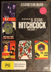 DVD: Hitchcock - Man Who Knew 2 Much+Blackmail+Number 17+The Skin Game - Picture 1 of 2