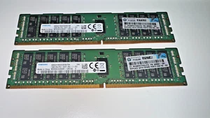 32GB Kit (2x 16GB) HPE DDR4 RAM | PC4-2400T-R | 809081-081 | Samsung RDIMM - Bild 1 von 2