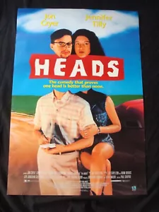 Affiche de film HEADS JENNIFER TILLY JON CRYER originale boutique vidéo promo - Photo 1/7