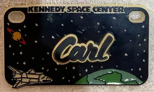Vintage Kennedy Space Center Kunststoff Namensschild 4"x2" - Bild 1 von 4