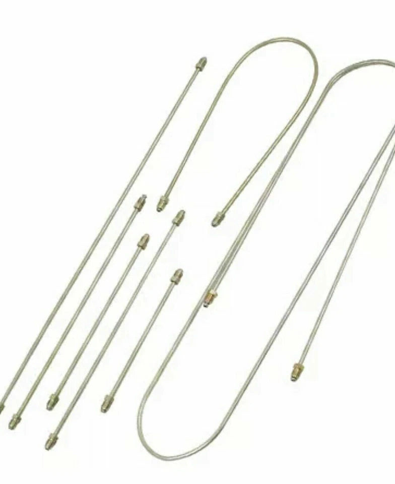 KIT LÍNEA FRENO ACERO 131-698-700, TIPO 1 1969-1977 (8 PIEZAS) EMPI 98-6993-B Foto 1 de 1