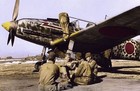 WW2 Photo Kawasaki Ki-61 Tony with japanese soldiers WWII 069