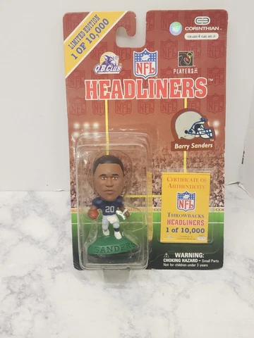 Headliners NFL Barry Sanders Detroit Lions collector series 1997 NIP, Limited Cover