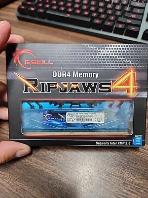 Used G.SKILL RIPJAWS 4 DDR4-3000mhz Kit 16GB in BLUE - Image 1 of 4