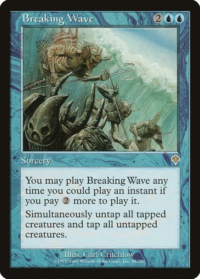 BREAKING WAVE - MTG Invasion Rare Sorcery - Image 1 of 1
