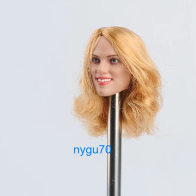 Cabeza esculpida de Scarlett Johansson de viuda negra 1:6 para figura femenina de 12" Foto 1 de 4