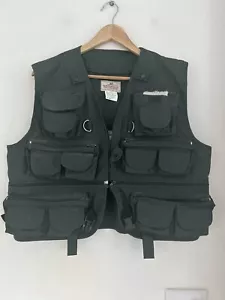 Woodfield Mens Sz M Medium Fishing Vest, Beige, Inside And Outside Pockets - Picture 1 of 13