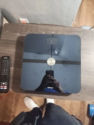 WITHINGS Analizador Corporal Inteligente Escala WS-50 Negro Wifi Bluetooth Rastreador de IMC en Aplicación Foto 1 de 3