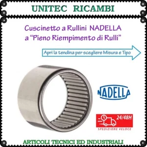 Cuscinetto a rullini NADELLA a pieno riempimento di rulli da DL12/12 a DL50/20  - Foto 1 di 2