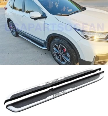 Para Honda CRV CR-V 2017-2022 estriberas fijas peldaños laterales barra barras Nerf 2 piezas Foto 1 de 4