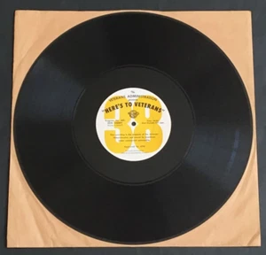 DON CHERRY NORMAN LUBOFF HERE'S TO VETERANS 16" RADIO SHOW TRANSCRIPTION - Picture 1 of 5