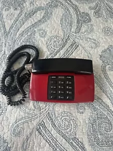 Vintage Radio Shack Tudor Fashion Fone Telephone Model No. 43-818 Red Black - Picture 1 of 14