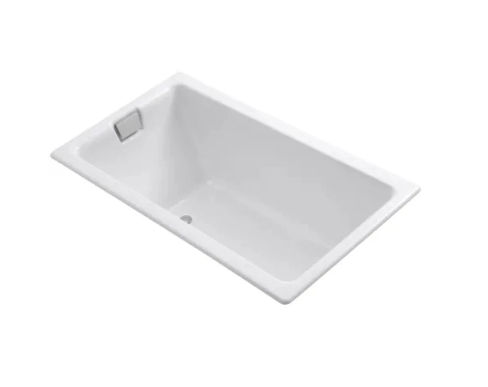 Kohler K-850-0 Tea-For-Two 60" Drop In/Undermount Cast Iron Soaking Tub - Image 1 of 1