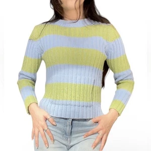 Green & Blue Glitter Knit Sweater by Limited Too - Picture 1 of 8
