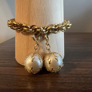 Beautiful Vtg Celebrity Couture Runway Dangle Ball Bracelet, Necklace, Earrings - Picture 1 of 10