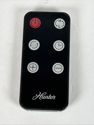 Hunter Replacement Fan Remote Control Black Six Buttons, For Fans & Heaters New - Image 1 of 4