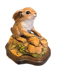 Vintage DON SCHRATH Original Hand-Carved RABBIT (about 5"X4"X4") excl cond - Picture 1 of 8