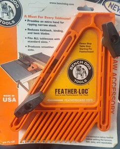 Bench Dog® Tools Single Feather-Loc Multipurpose Featherboard FL100 Tablesaw VTG - Picture 1 of 10
