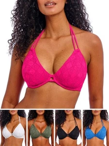 Freya Nomad Nights Bikini Top Halterneck Tie Bikini Tops Beachwear Swimwear - Picture 1 of 27