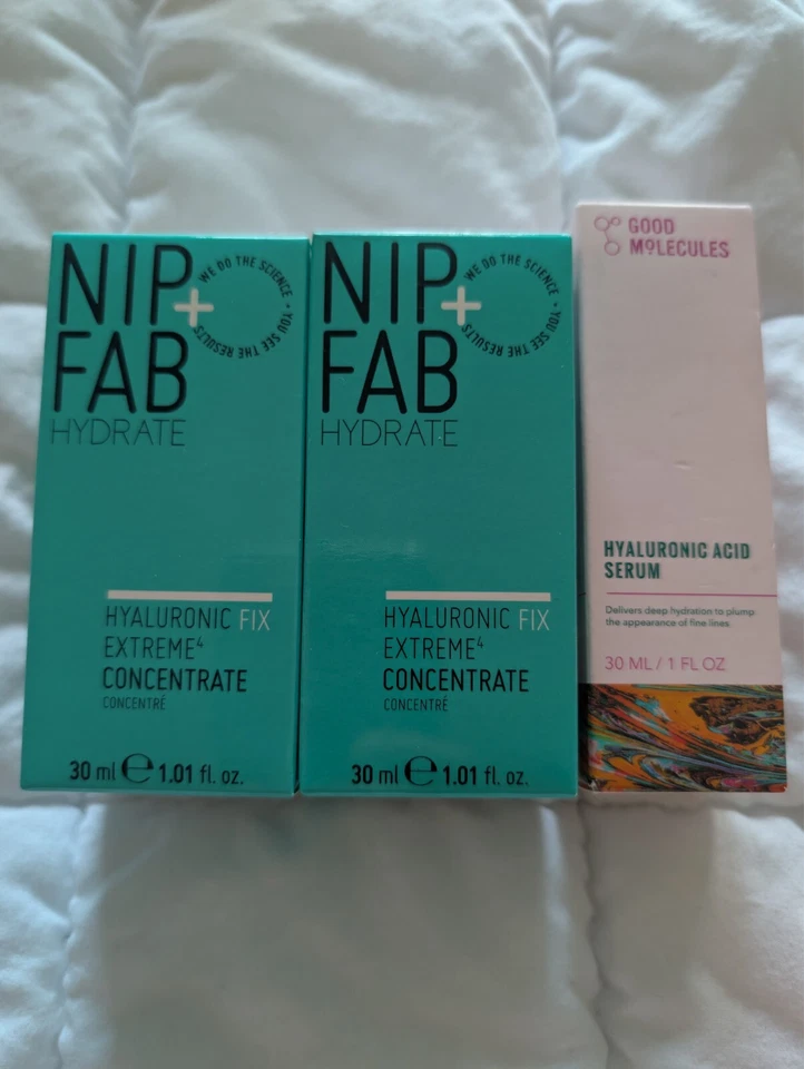 NIP + FAB Hydrate Hyaluronic Fix Extreme Concentrate 1.01 oz Full Size LOT of 3 - Image 1 of 1