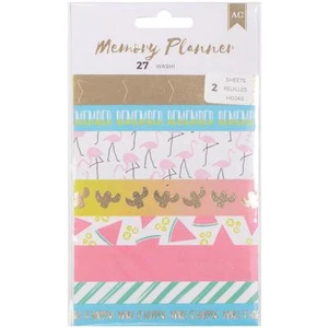 American Crafts Memory Planner - Stickers Washi Gold Foil Tropical - Picture 1 of 2