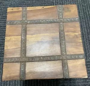 Indian Oak Cube Storage Box - Picture 1 of 4