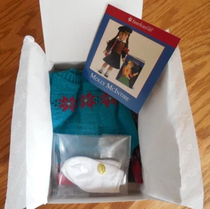 NIB 18" American Girl "Molly's Sweater and Skirt" Set w Shoes*Socks*Hair Ribbon - Picture 1 of 7