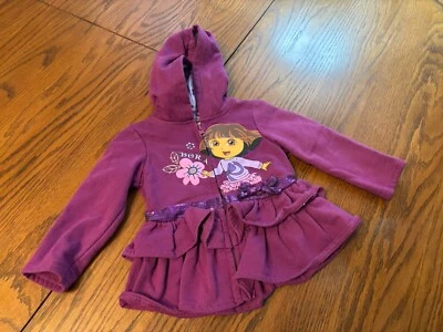 De colección Nickelodeon 18 Meses Niñas Dora la Exploradora Sudadera Con Capucha Chaqueta Foto 1 de 3